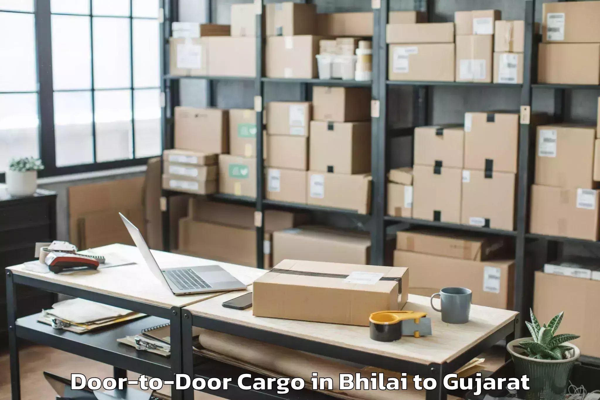 Easy Bhilai to Kadodara Door To Door Cargo Booking